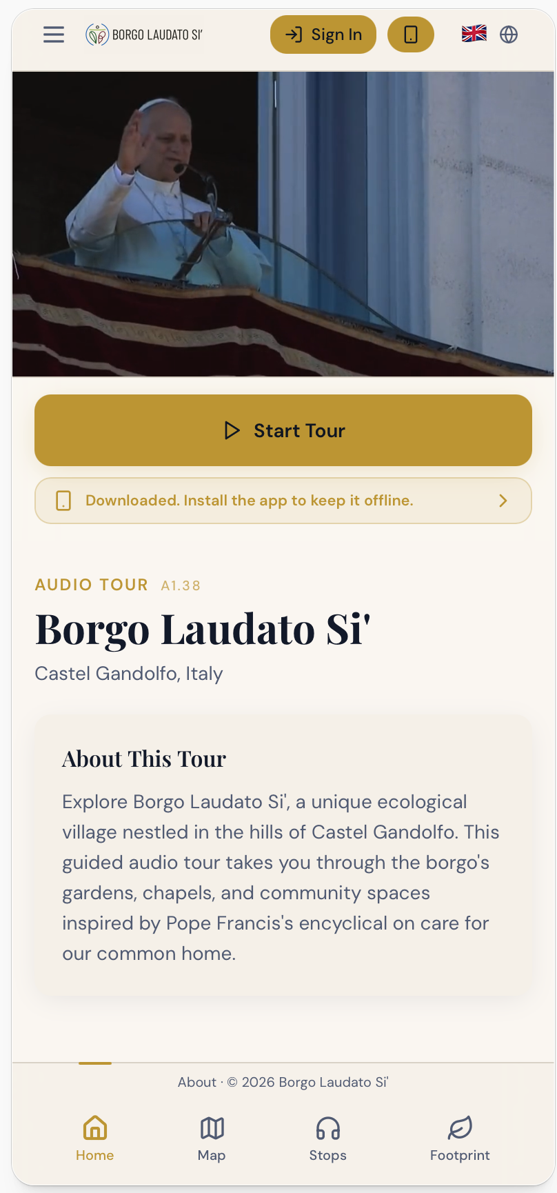 Borgo Explorer screen